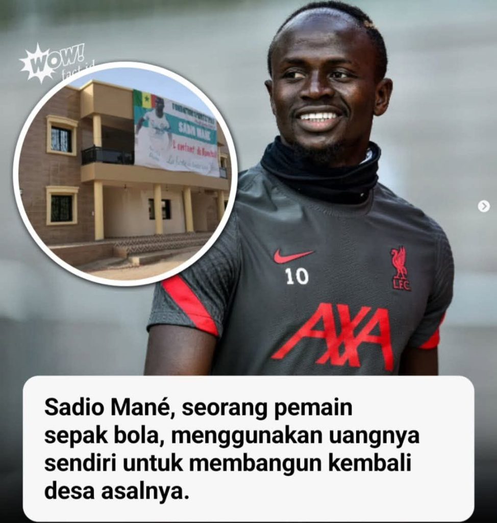 Sadio Mané Bangun Rumah Sakit