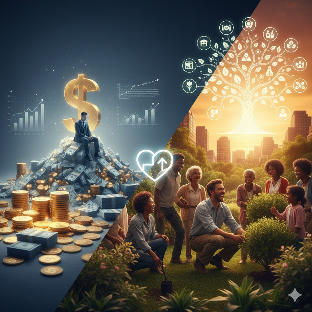 uang memang penting, tetapi bukan segalanya. Kesuksesan sejati lahir ketika pencapaian pribadi berjalan seiring dengan dampak positif bagi orang lain.