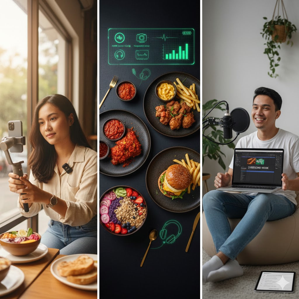Menjadi Food Vlogger sukses bukanlah tentang keberuntungan satu malam, melainkan akumulasi dari proses belajar dan konsistensi.